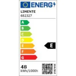 LED-profiili Limente LED-LUXOR 40 COM 4000K 48W musta 4 m