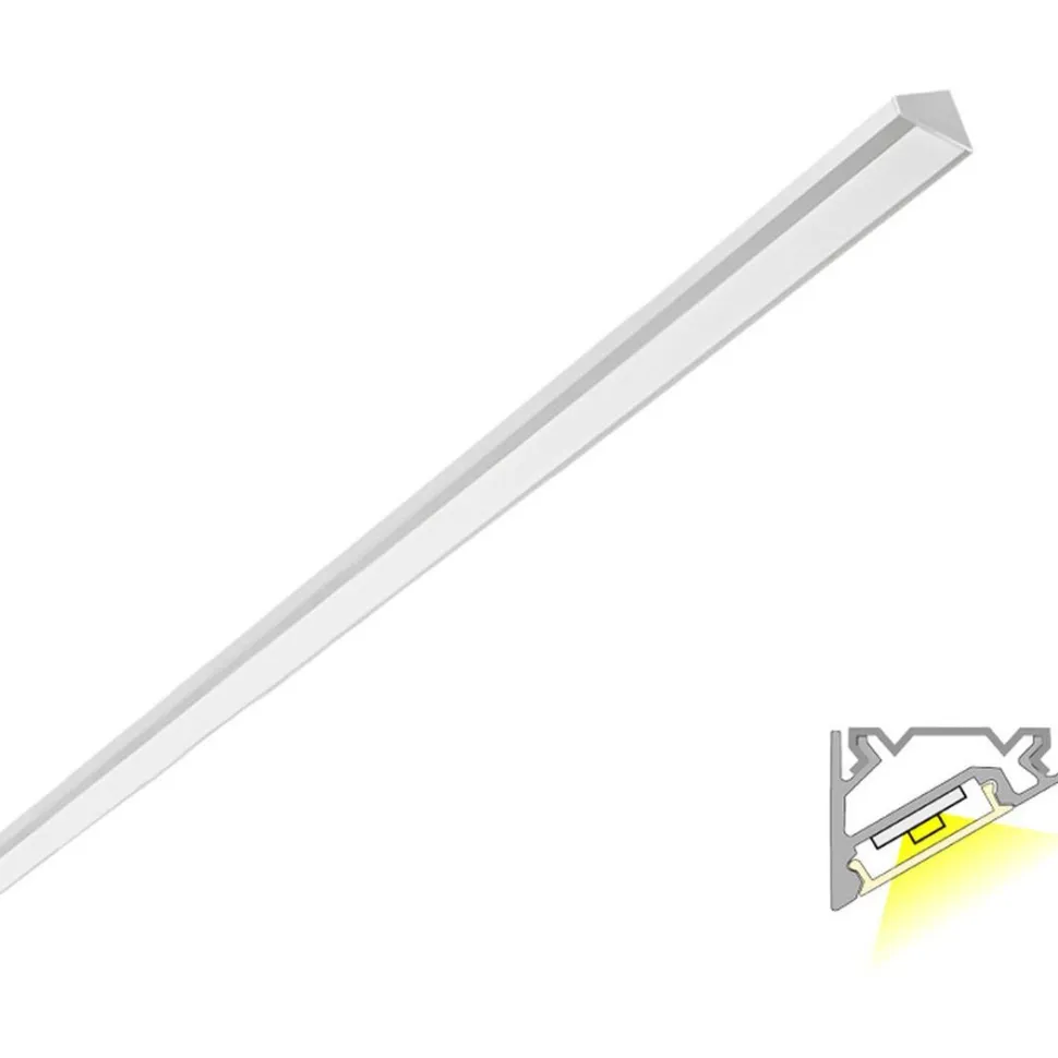 LED-profiili Limente LED-LUXOR 40 COM 4000K 48W alumiini 4 m