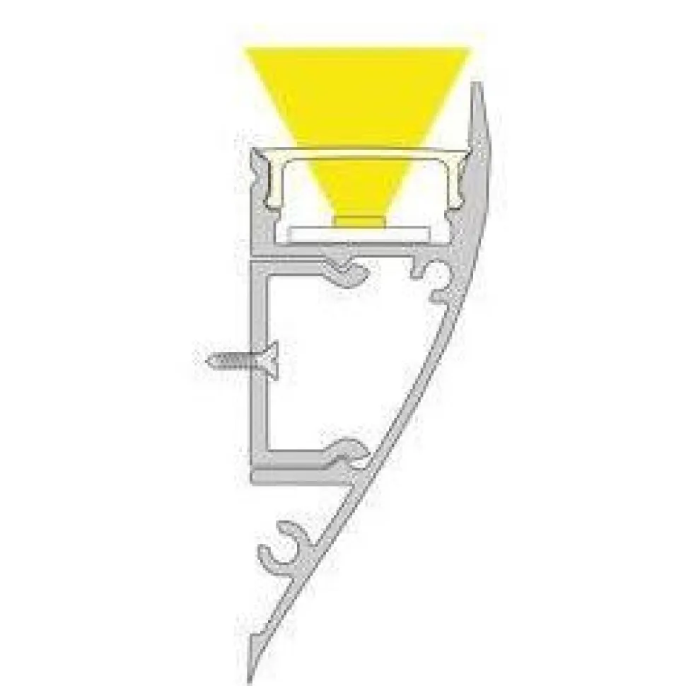 LED-profiili Limente LED-Up 20 4000K 2m 29W musta