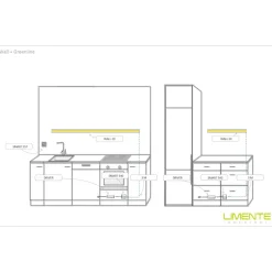 LED-profiili Limente LED-Wall 40 CCT 2700-6000K 4m 29W alumiini