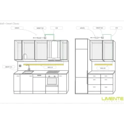 LED-profiili Limente LED-Wall 20 4000K 2m 29W alumiini