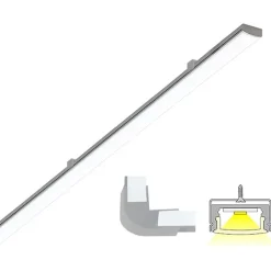 LED-profiili Limente Linea 20 COM, 24V, 3000K, alumiini