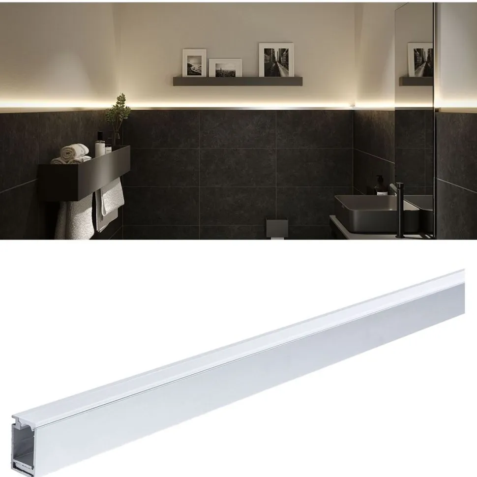 LED-profiili Paulmann LumiTiles, 1m, anodisoitu alumiini