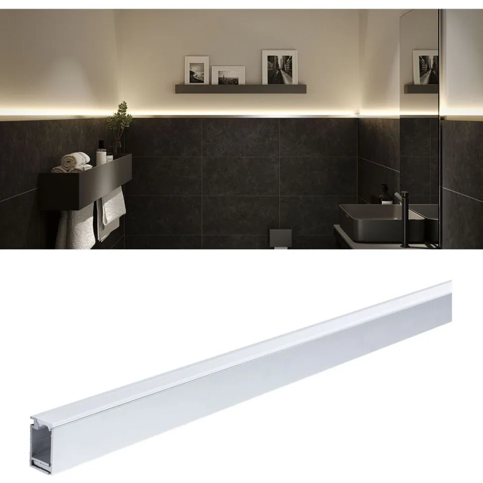 LED-profiili Paulmann LumiTiles, 1m, anodisoitu alumiini