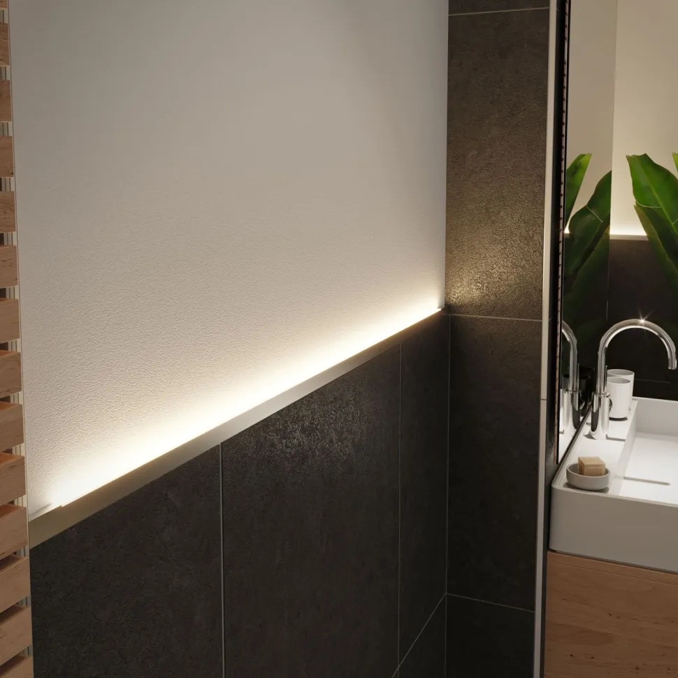 LED-profiili Paulmann LumiTiles, 1m, anodisoitu alumiini