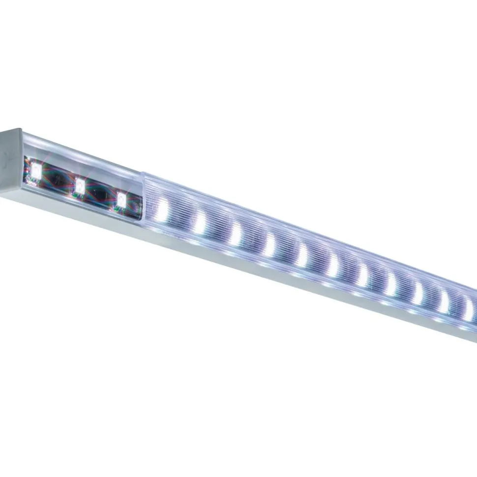LED-profiili Paulmann Square, 1m, alumiini/satiini
