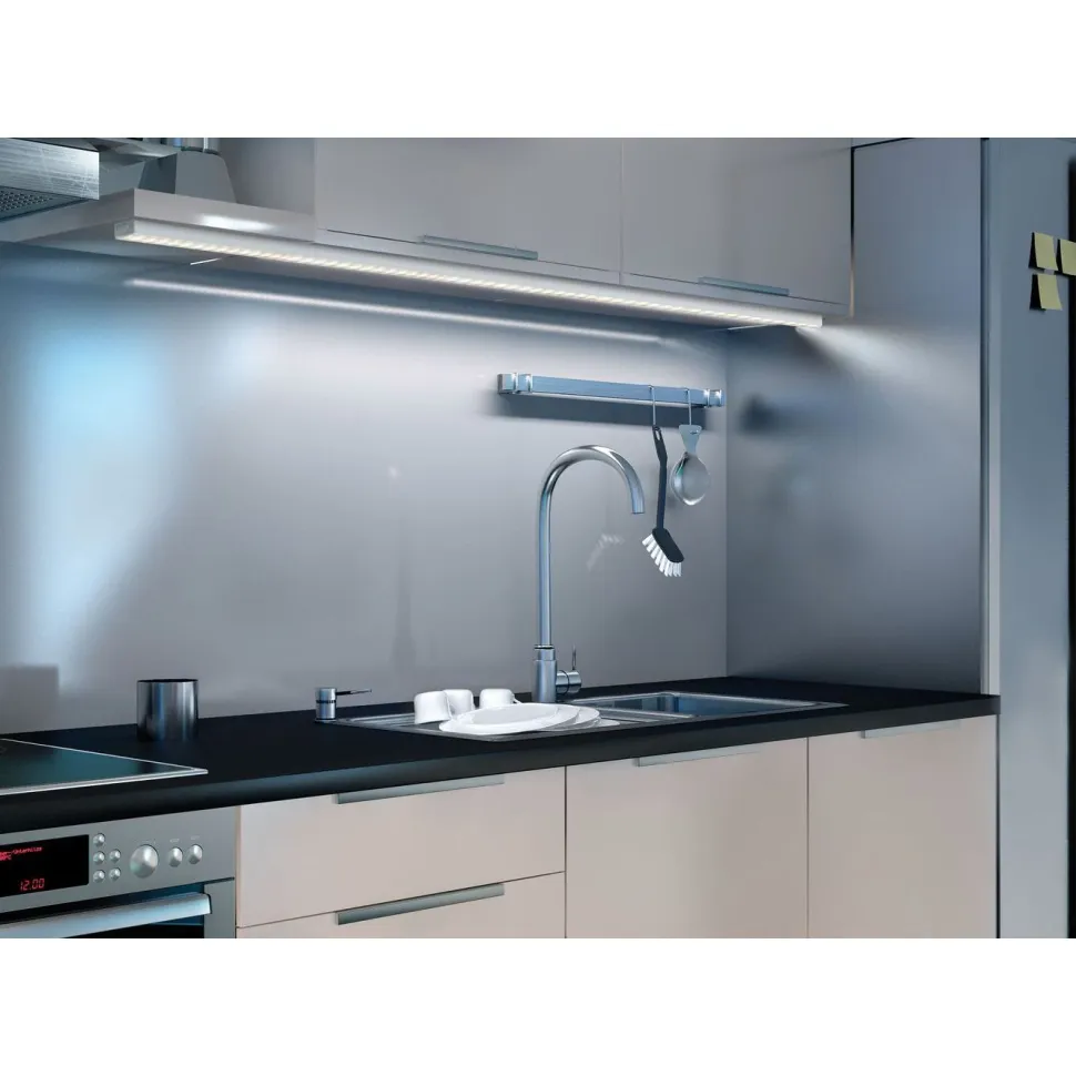 LED-profiili Paulmann Square, 1m, alumiini/satiini