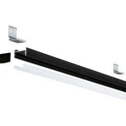 LED-profiili Paulmann Square, 1m, musta/valkoinen