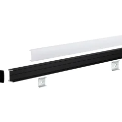 LED-profiili Paulmann Square, 1m, musta/valkoinen