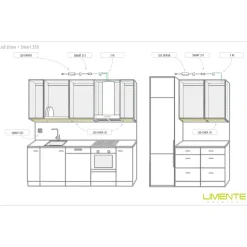 LED-profiili Limente LED-LINEA 20 LUX 3000K 2m 28W valkoinen