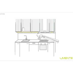 LED-profiili Limente LED-LINEA 20 LUX 3000K 2m 28W valkoinen