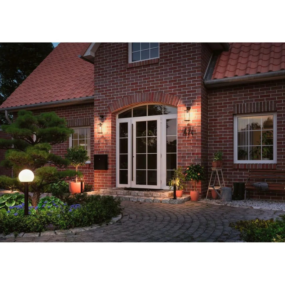 LED-puutarhaspotti Paulmann Plug & Shine Classic, IP65, 3000K, antrasiitti