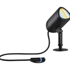 LED-puutarhaspotti Paulmann Plug & Shine Shira, Smart Home Zigbee 3.0, IP65, RGBW+, antrasiitti