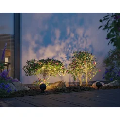 LED-puutarhaspotti Paulmann Plug & Shine Kikolo, Smart Home Zigbee 3.0, IP65, säädettävä värilämpötila, antrasiitti