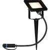 LED-puutarhaspotti Paulmann Plug & Shine Fluter, IP65, 3000K, 6,8W, musta