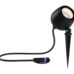LED-puutarhaspotti Paulmann Plug & Shine Kikolo, Smart Home Zigbee 3.0, IP65, RGBW+, antrasiitti
