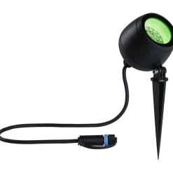 LED-puutarhaspotti Paulmann Plug & Shine Kikolo, Smart Home Zigbee 3.0, IP65, RGBW+, antrasiitti