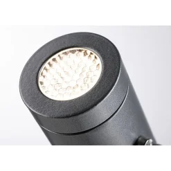 LED-puutarhaspotti Paulmann Plug & Shine Radix, IP65, 3000K, 6W, harmaa