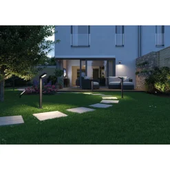 LED-puutarhaspotti Paulmann Plug & Shine Ito, IP65, 3000K, vaakasuuntainen säätö, antrasiitti