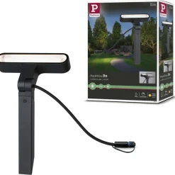 LED-puutarhaspotti Paulmann Plug & Shine Ito, IP65, 3000K, vaakasuuntainen säätö, antrasiitti