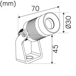 LED-puutarhaspotti Hide-a-litesarja Spotlight Garden Kit alumiini 3000K