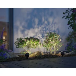 LED-puutarhaspotti Paulmann Kikolo, IP65, 90mm, 3000K, 20°, antrasiitti