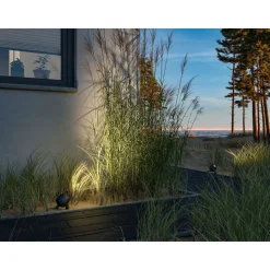 LED-puutarhaspotti Paulmann Kikolo, IP65, 90mm, 3000K, 20°, antrasiitti