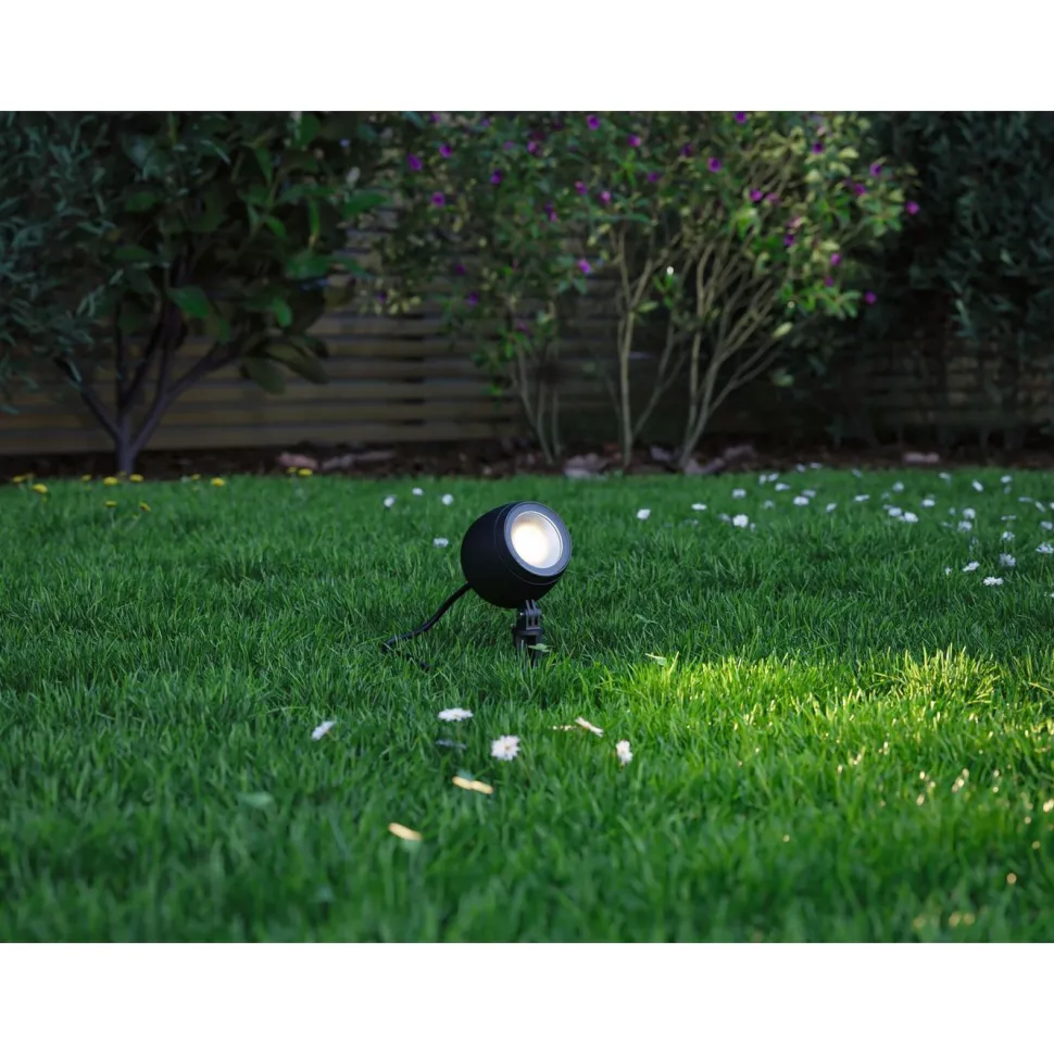 LED-puutarhaspotti Paulmann Kikolo, IP65, 90mm, 3000K, 60°, antrasiitti