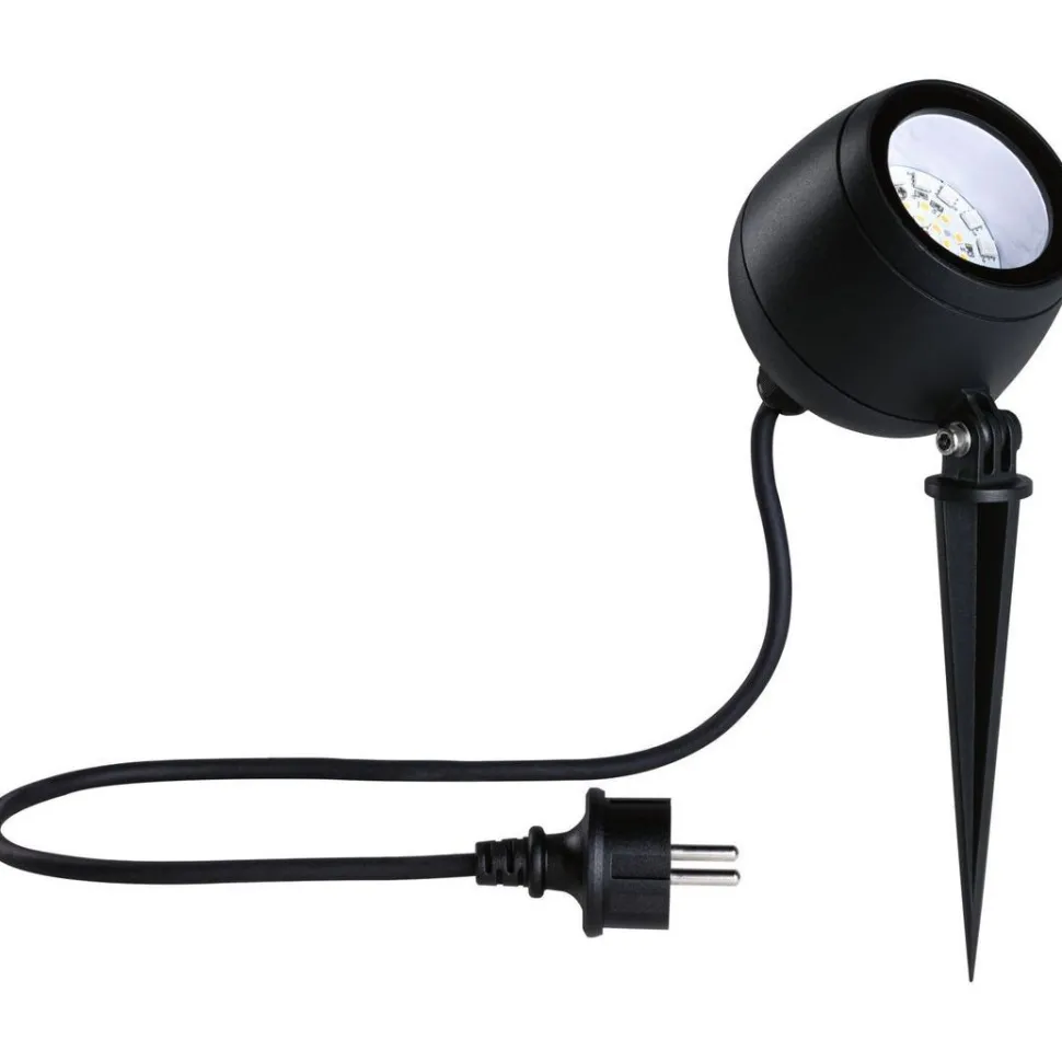 LED-puutarhaspotti Paulmann Kikolo, Smart Home Zigbee 3.0, IP65, 90mm, RGBW+, antrasiitti