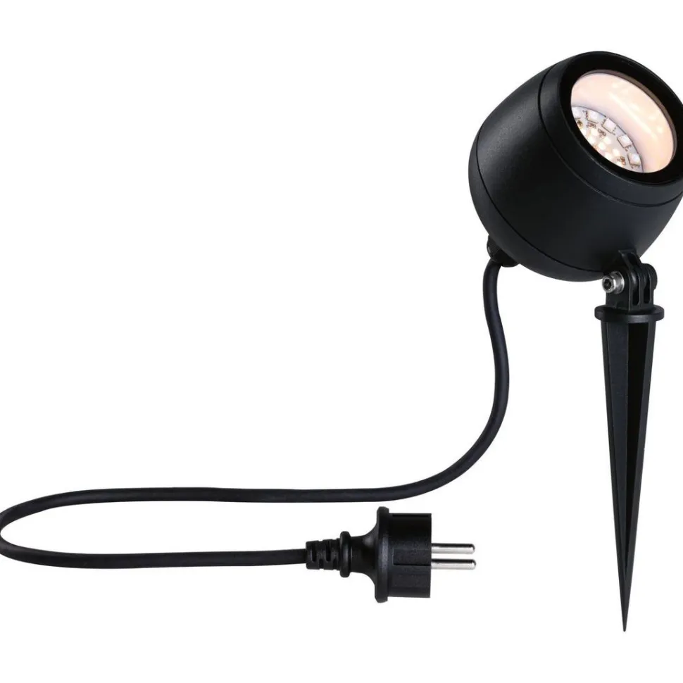 LED-puutarhaspotti Paulmann Kikolo, Smart Home Zigbee 3.0, IP65, 90mm, RGBW+, antrasiitti