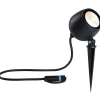 LED-puutarhaspotti Paulmann Plug & Shine Kikolo, 20°, IP65, 3000K, korroosionkestävä, antrasiitti