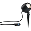 LED-puutarhaspotti Paulmann Plug & Shine Kikolo, 60°, IP65, 3000K, korroosionkestävä, antrasiitti
