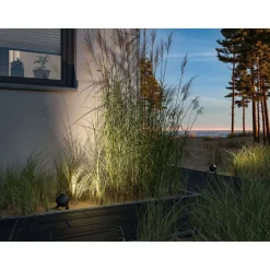 LED-puutarhaspotti Paulmann Plug & Shine Kikolo, 60°, IP65, 3000K, korroosionkestävä, antrasiitti