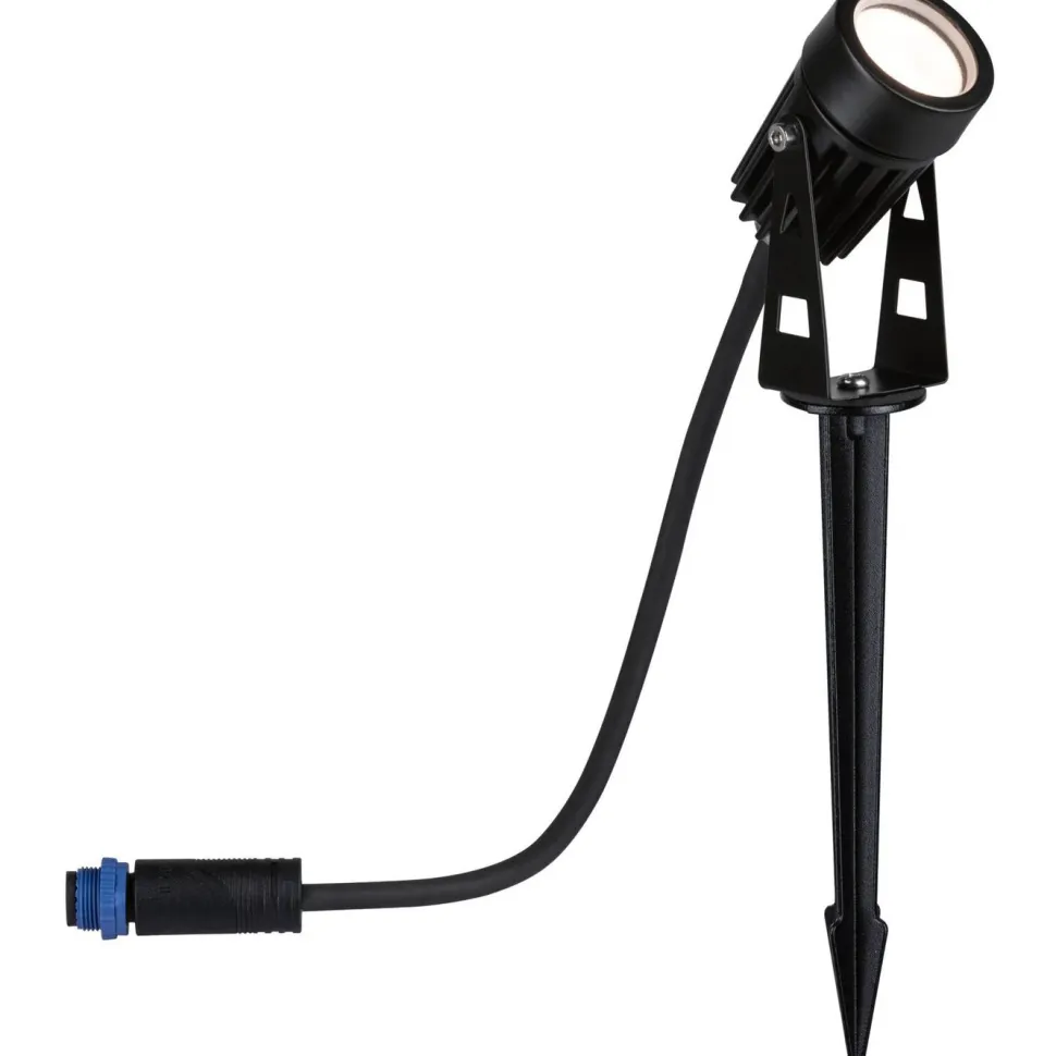LED-puutarhaspotti Paulmann Plug & Shine maapiikki IP65 3000K 3.5W 21VA musta, 3kpl/pkt