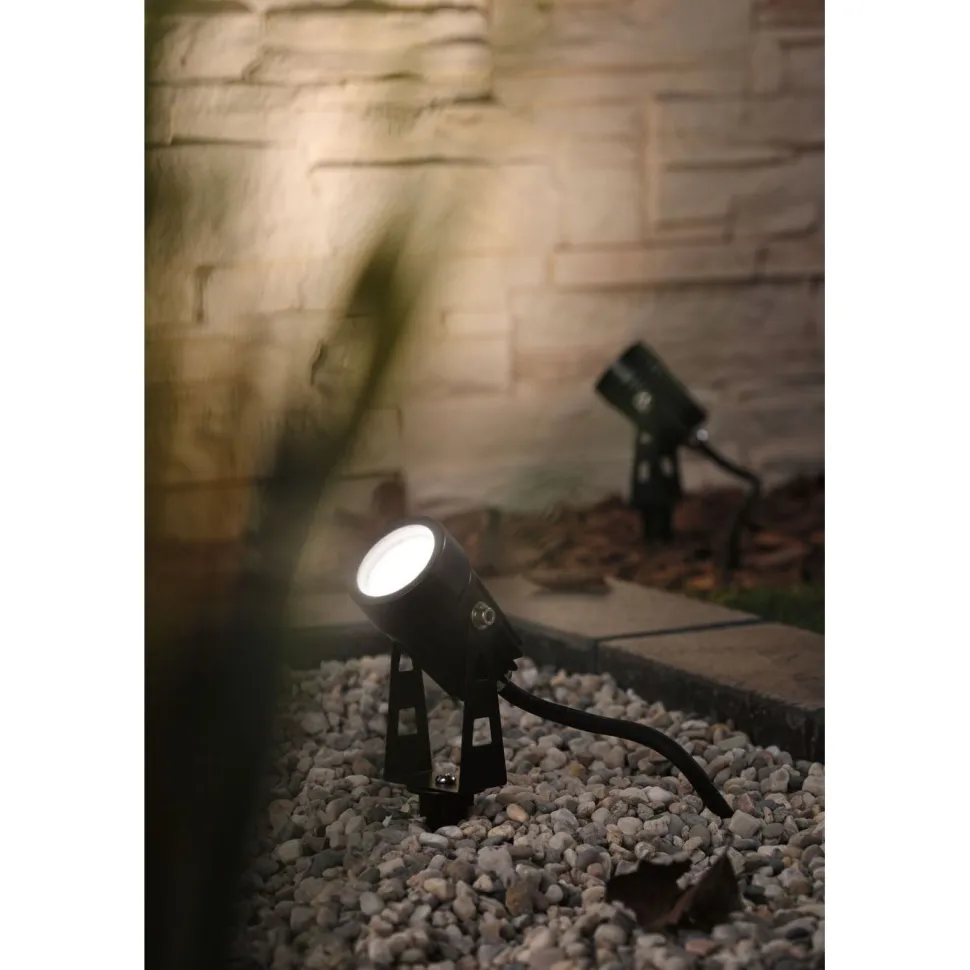 LED-puutarhaspotti Paulmann Plug & Shine maapiikki IP65 3000K 3.5W 21VA musta, 3kpl/pkt