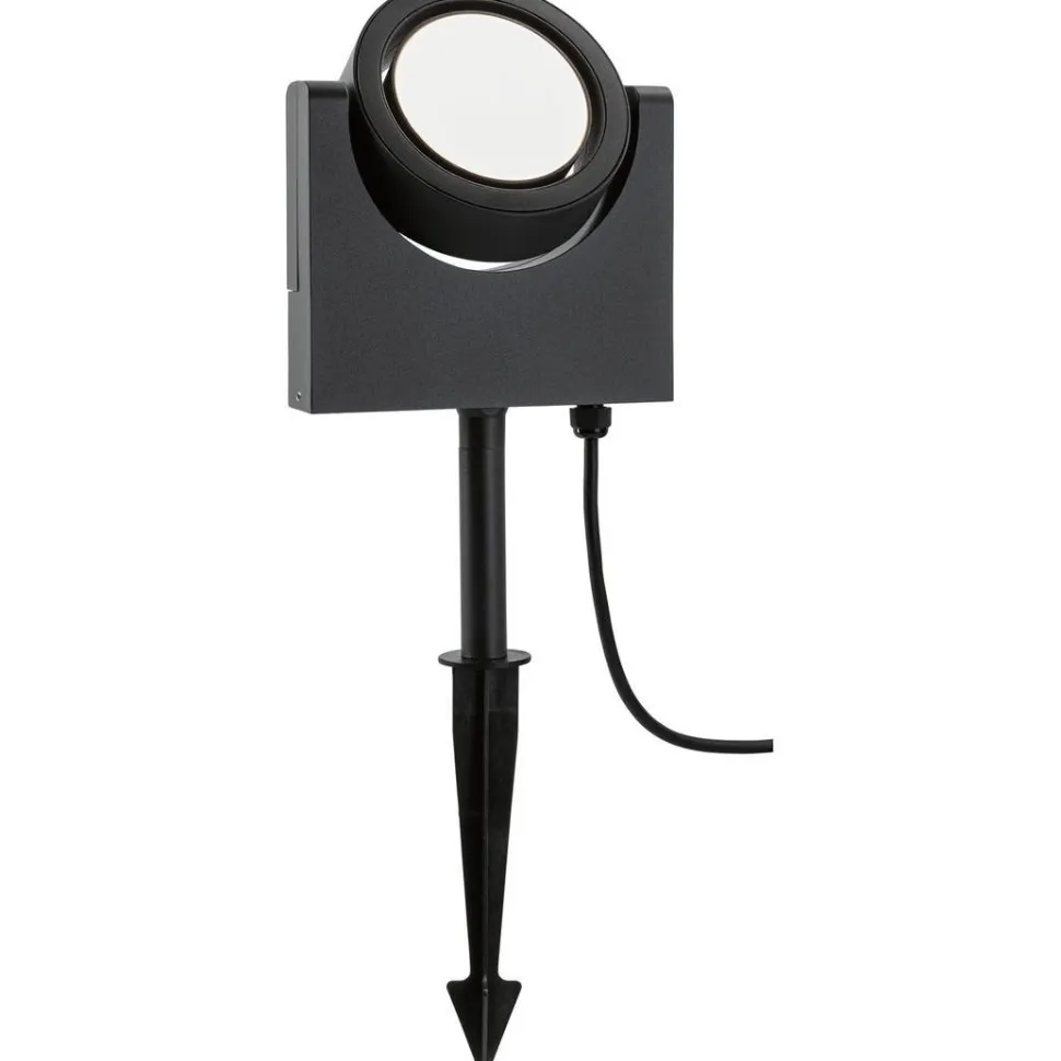 LED-puutarhaspotti Paulmann Swivea, IP44, 18.3x4.6cm, 3000K, antrasiitti