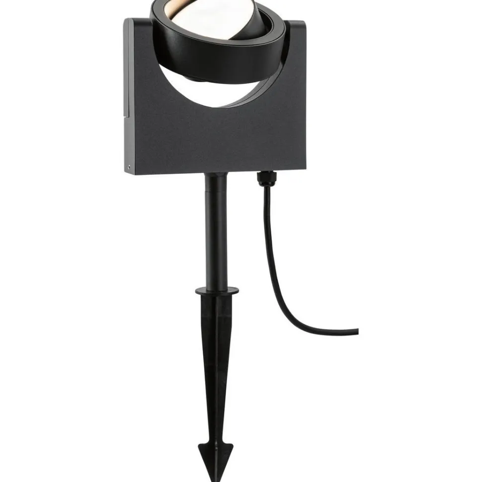 LED-puutarhaspotti Paulmann Swivea, IP44, 18.3x4.6cm, 3000K, antrasiitti