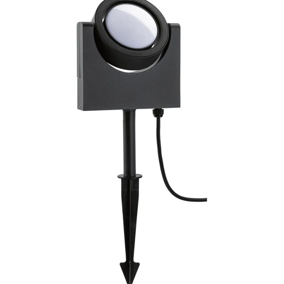 LED-puutarhaspotti Paulmann Swivea, IP44, 18.3x4.6cm, 3000K, antrasiitti