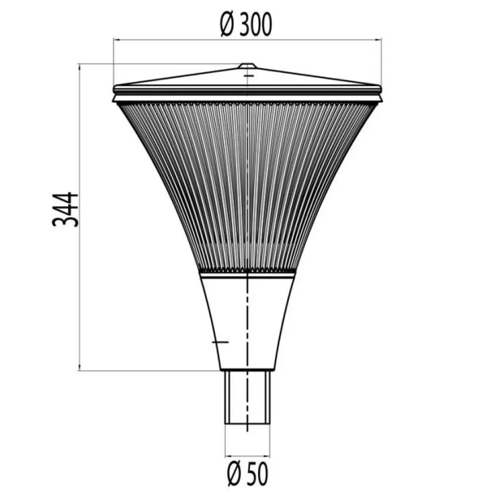 LED-pylväsvalaisin Aaria AA01MLED IP44 10W/840 musta