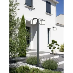 LED-pylväsvalaisin Cubango 615x180x2000 mm 2-osainen antrasiitti