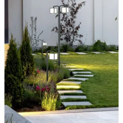 LED-pylväsvalaisin Cubango 615x180x2000 mm 2-osainen antrasiitti