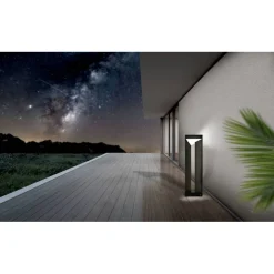 LED-pylväsvalaisin Eglo Nembro 80x20cm musta