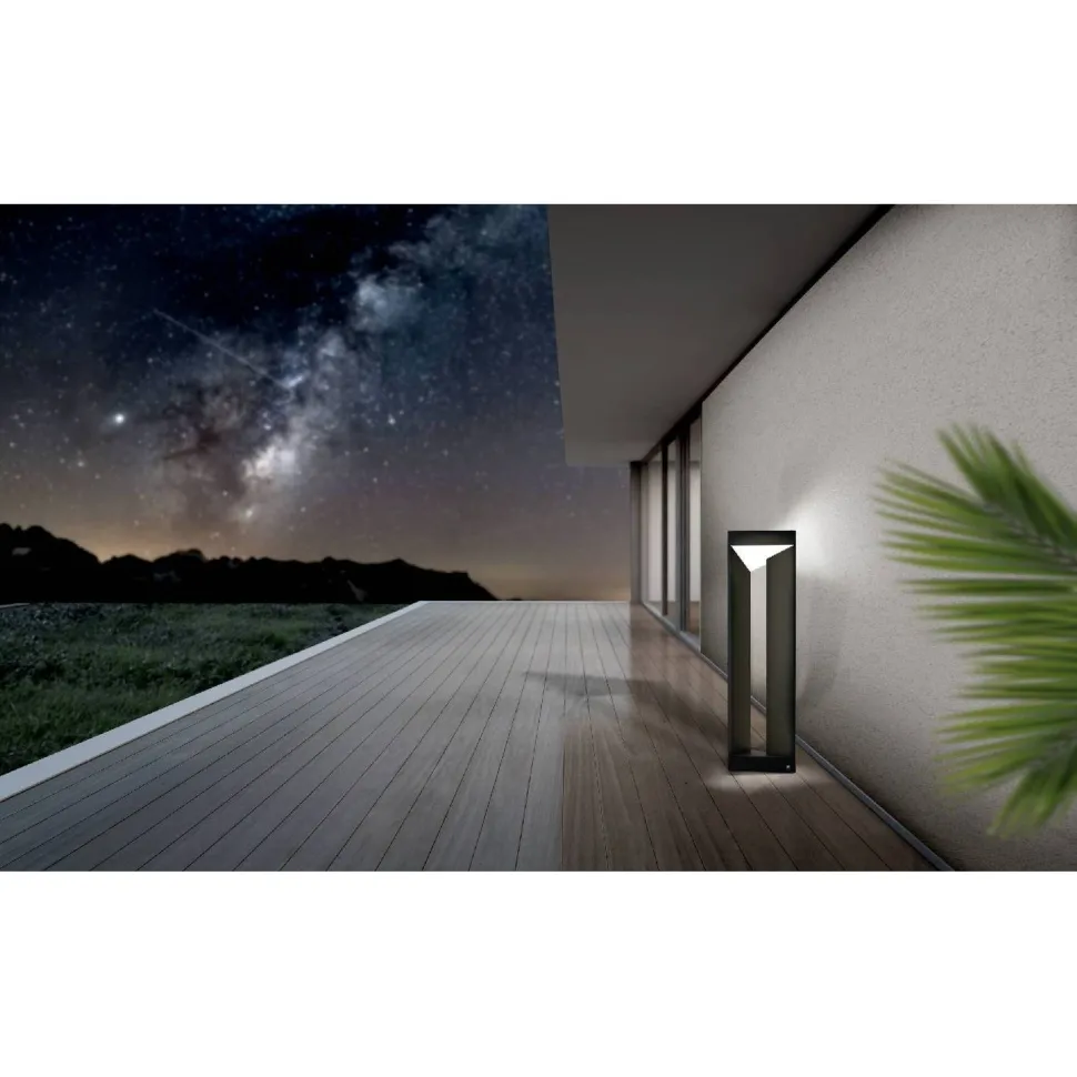 LED-pylväsvalaisin Eglo Nembro 80x20cm musta