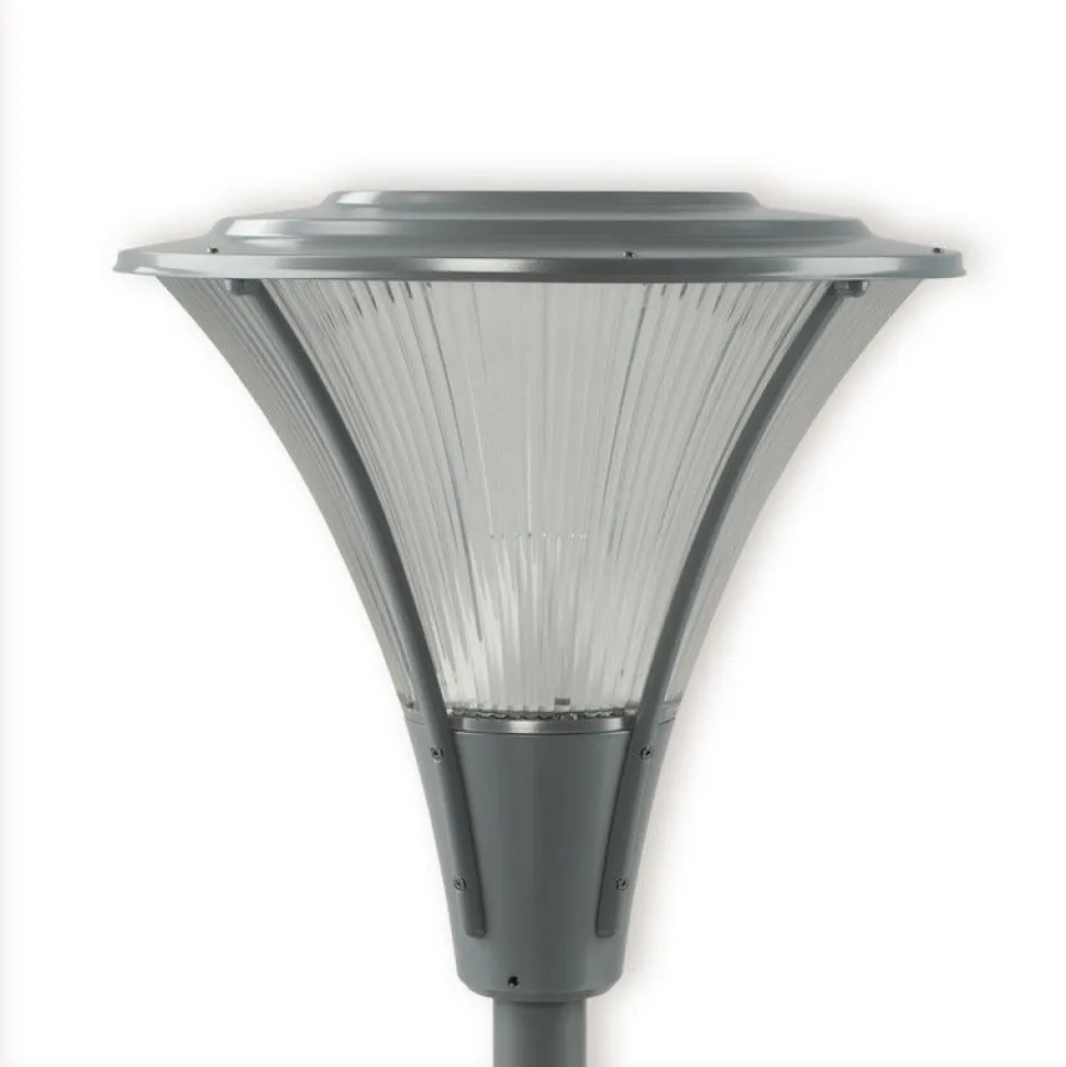 LED-pylväsvalaisin Ensto Opera Deco OPD530LHH 38W/840 helmenharmaa akryylikuvulla