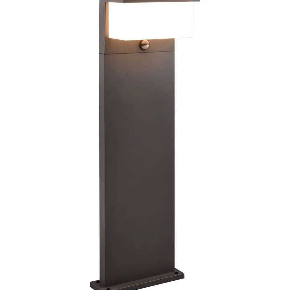 LED-pylväsvalaisin Trio Nestos, 45cm, liiketunnistin, antrasiitti
