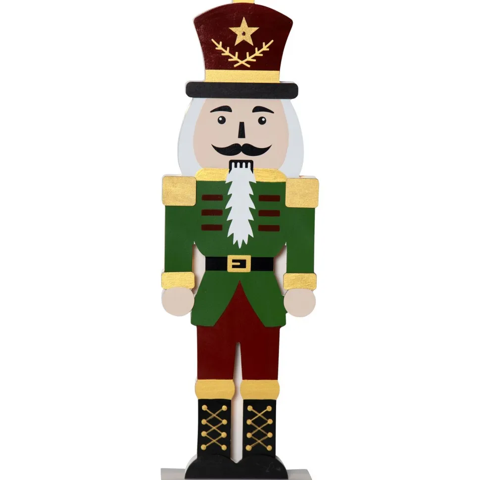 LED-pöytäkoriste Star Trading Nutcracker 25 cm vihreä