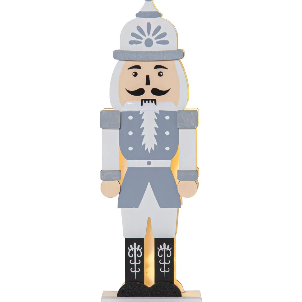 LED-pöytäkoriste Star Trading Nutcracker 25 cm vihreä