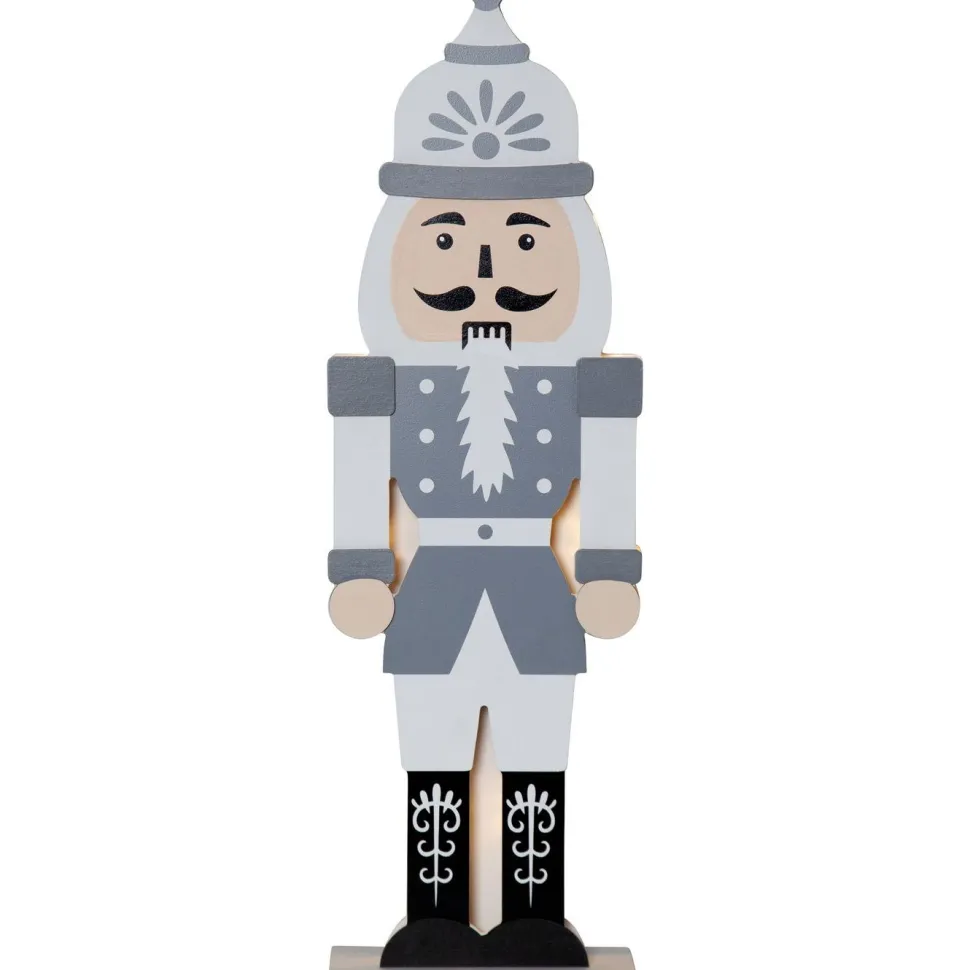 LED-pöytäkoriste Star Trading Nutcracker 25 cm vihreä
