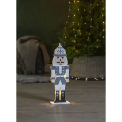 LED-pöytäkoriste Star Trading Nutcracker 25 cm vihreä