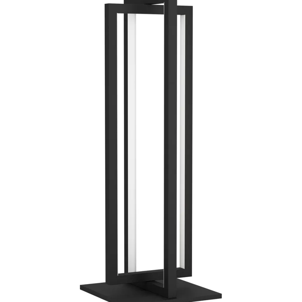LED-Pöytävalaisin Eglo Siberia 15.5W 16x16x43cm kaukosäädin musta/valkoinen